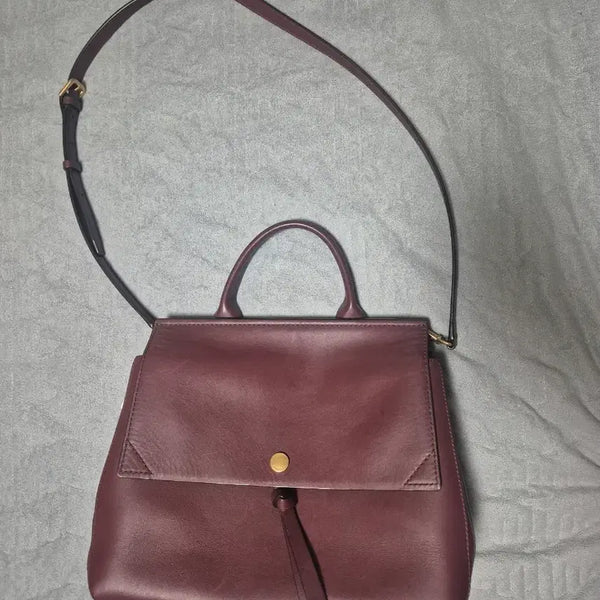 [BUNJANG] Beanpole Ever Satchel Bag / 빈폴 에버 사첼백(와인)  토드 숄더 크로스 백 가방