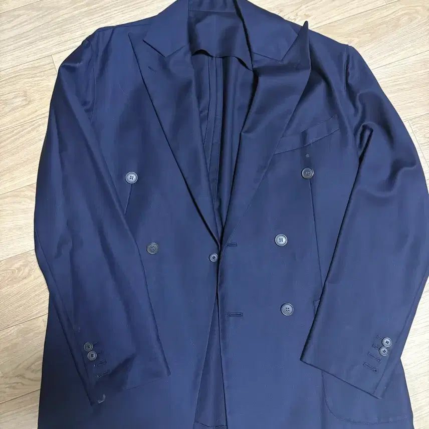 [BUNJANG] Samsung C&T (Cheil Industries) Navy Double-Breasted Suit Set / 삼성물산(제일모직) 네이비더블 정장셋업