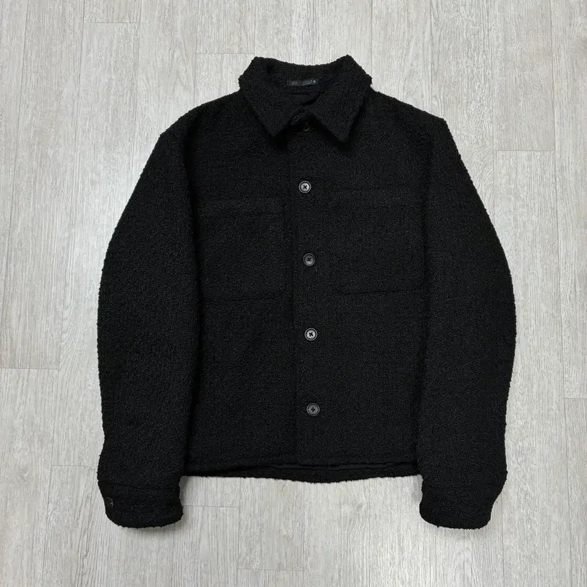 [BUNJANG] Zara Tweed Cropped Collar Jacket / [S] 자라 트위드 크롭 카라 재킷 블루종