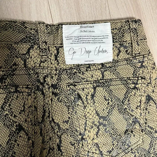 [BUNJANG] 3 Times Python Pants / 쓰리타임즈 파이톤 팬츠