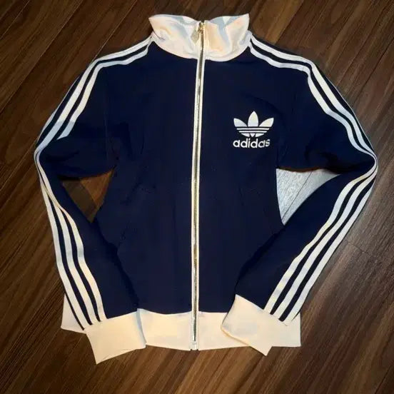 [BUNJANG] Adidas 3-Stripes Zip-Up Jacket Navy / 아디다스 삼선 집업 자켓 네이비