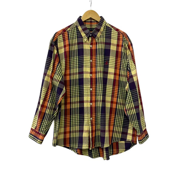 [BUNJANG] Beanpole Check Long Sleeve Shirt (Size 100) / B055. 빈폴 체크 긴팔셔츠(100)