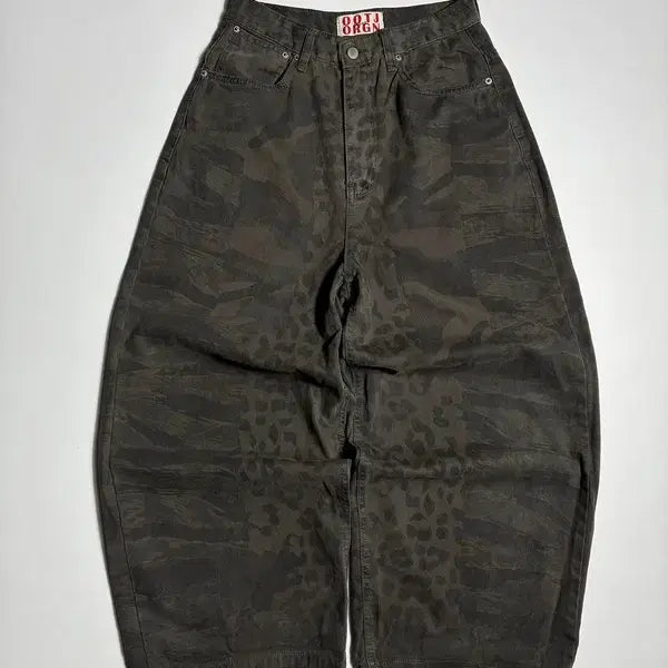 [BUNJANG] OOTJ Leopard Wide Camo Pants / OOTJ 레오파드 와이드 카모 팬츠 ON1219