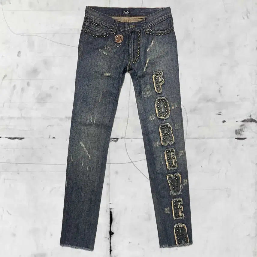 [BUNJANG] Dolce & Gabbana 00s Forever Studded Jeans / *archive* 00s 돌체앤가바나 포에버 스터드 청바지