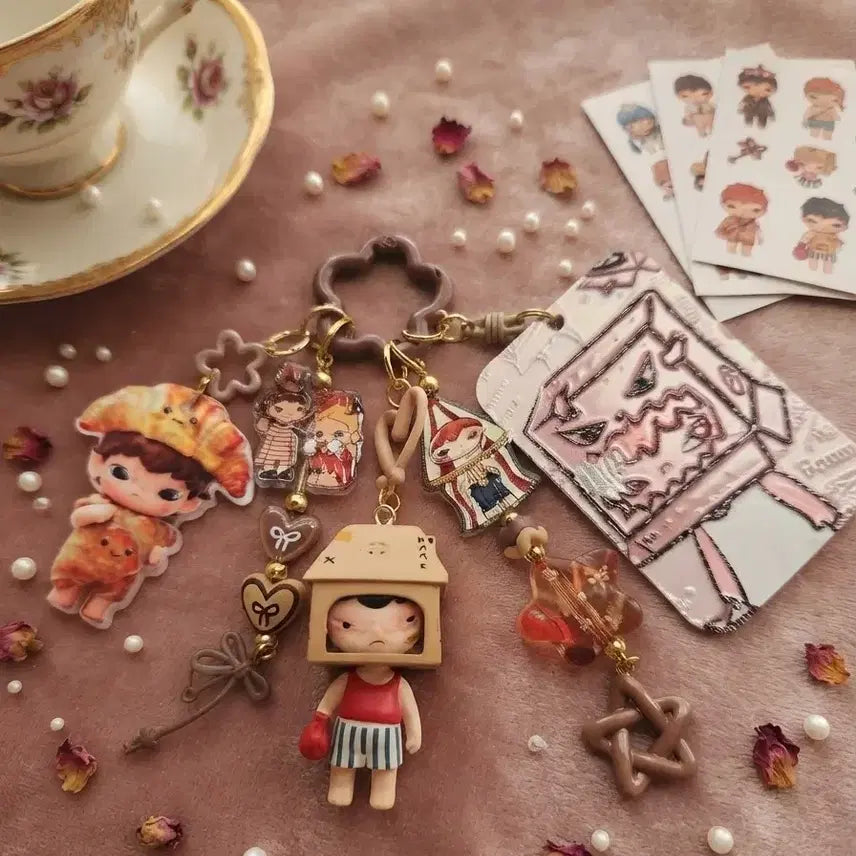 [BUNJANG] Hirono Character Keyring Set / 히로노 키링