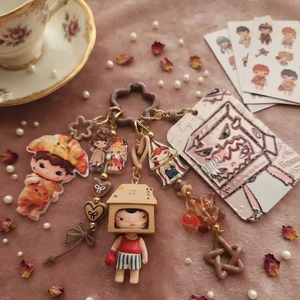 [BUNJANG] Hirono Character Keyring Set / 히로노 키링