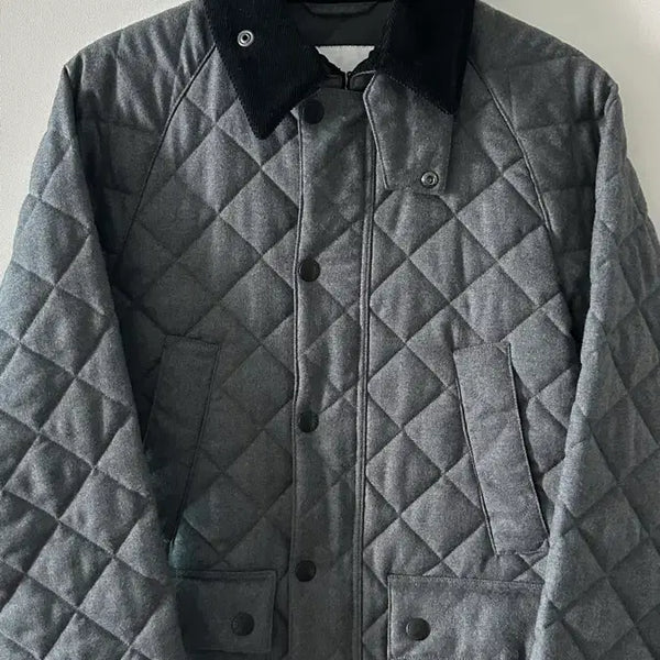 [BUNJANG] Barbour Special Order Bedale Quilted Wool Jacket Size 36 / 바버 별주 비데일 퀼팅 울 자켓 36
