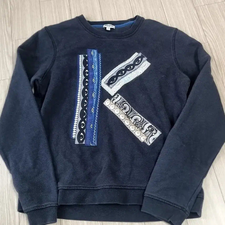 [BUNJANG] Kenzo K-Patch Sweatshirt Navy M / 겐조 맨투맨 네이비 K패치(m)