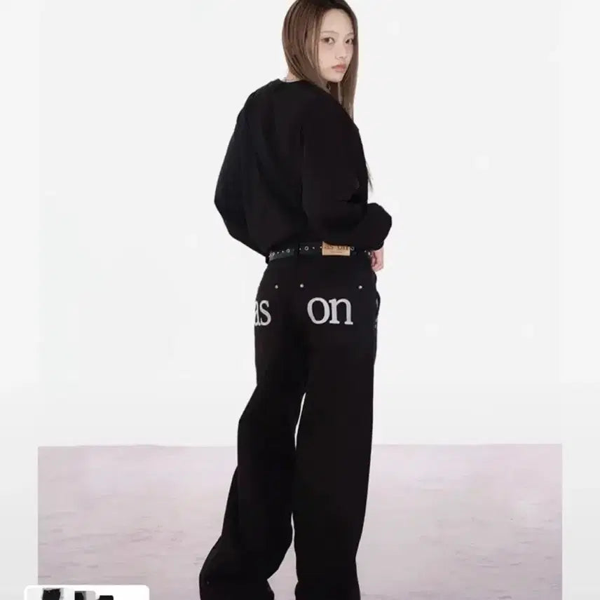 [BUNJANG] Aznon Pants Black Medium / 애즈온 팬츠 M