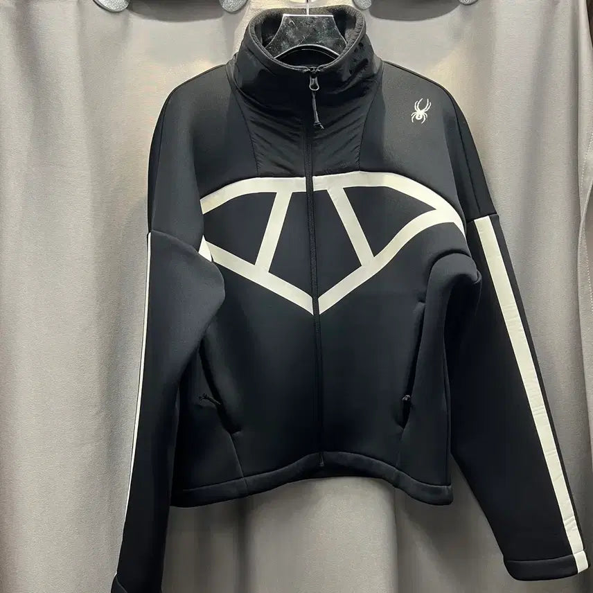 [BUNJANG] SPYDER Black Full Zip Up Jacket / 스파이더 블랙 집업 자켓