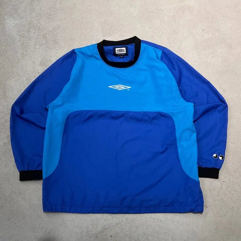 [BUNJANG] Umbro Logo Pullover Warm-up Jacket / 엄브로 로고 풀오버 웜업 s12813