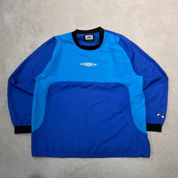 [BUNJANG] Umbro Logo Pullover Warm-up Jacket / 엄브로 로고 풀오버 웜업 s12813