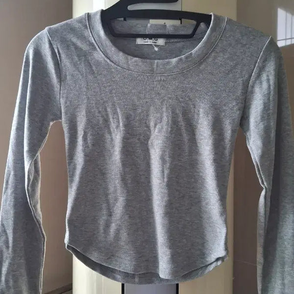 [BUNJANG] Korean Made Fitted Crop Inner T-Shirts (2-Piece Bundle Set) / 새옷. 2장일괄 딱붙 크롭 이너티