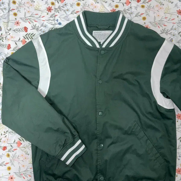 [BUNJANG] Giordano Khaki Baseball Varsity Bomber Jacket / 지오다노 야구 점퍼 바시티 카키색 판매합니다.