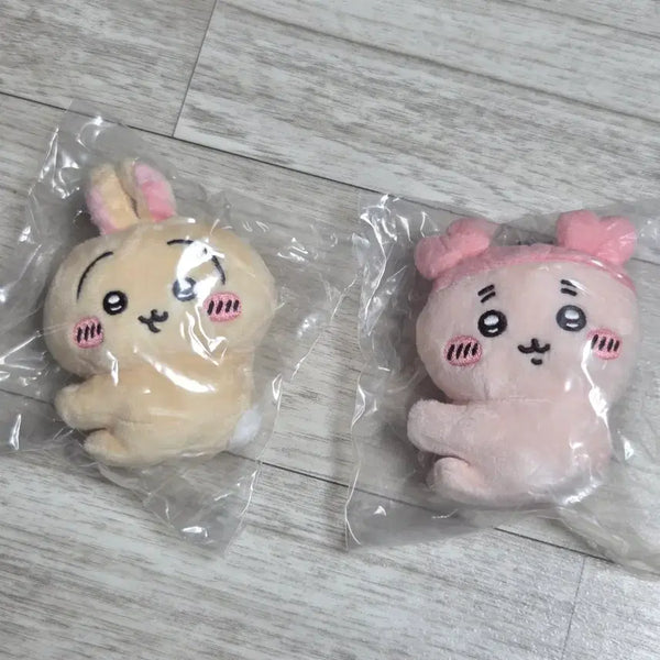 [BUNJANG] Chiikawa Usagi Kani Clip Plush Set / 치이카와 먼작귀 클립인형 가챠 일괄 우사기 카니