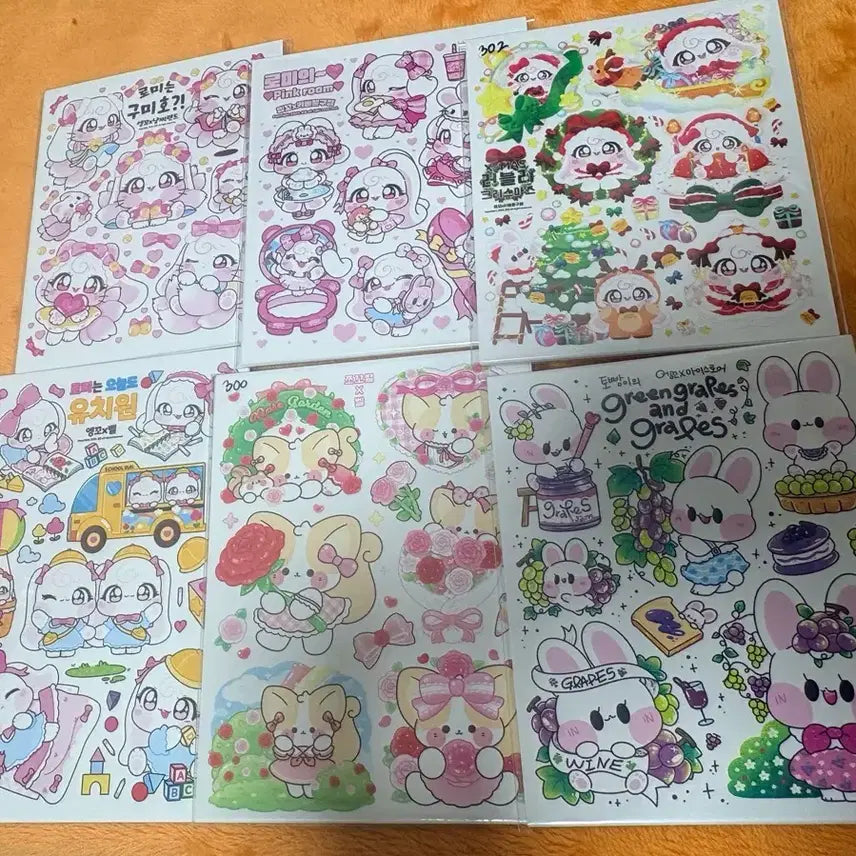 [BUNJANG] Instant Stickers Bundle Set (60 pcs) / 새상품 인스 스티커 6개 일괄