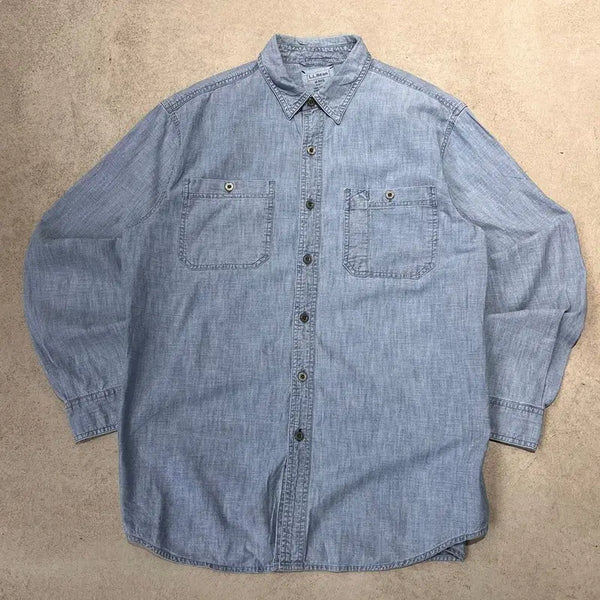 [BUNJANG] L.L.Bean Two Pocket Denim Shirt / 엘엘빈 투포켓데님셔츠 s12796