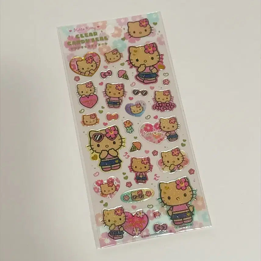 [BUNJANG] Sanrio Tanning Kitty Clear Candy Sticker / 태닝키티 클리어 캔디 스티커 / 태닝 캔디스티커