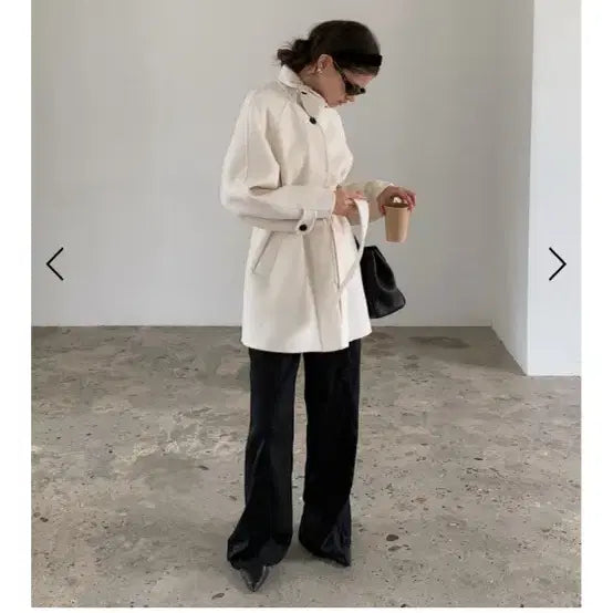 [BUNJANG] Noirs Nine Wool Half Coat / 누아르나인 울코트, 하프코트