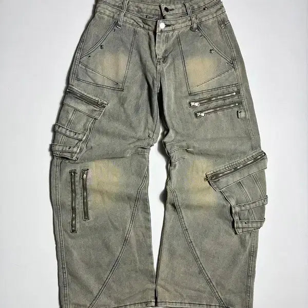 [BUNJANG] Selected Sagging Wide Multi-Pocket Pants ON1192 / Selected 새깅 와이드 멀티 포켓 와이드 팬츠 ON1192
