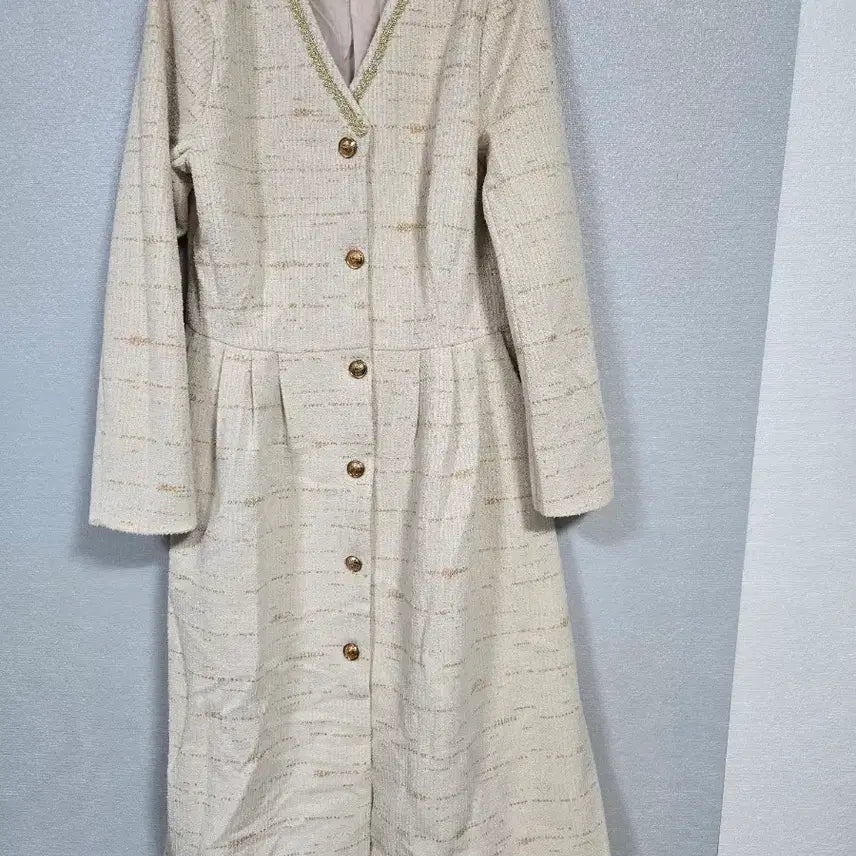 [BUNJANG] V-Neck Tweed Dress Size 66 / 브이넥 트위드 원피스 66
