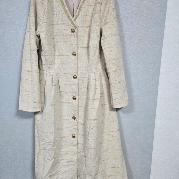 [BUNJANG] V-Neck Tweed Dress Size 66 / 브이넥 트위드 원피스 66