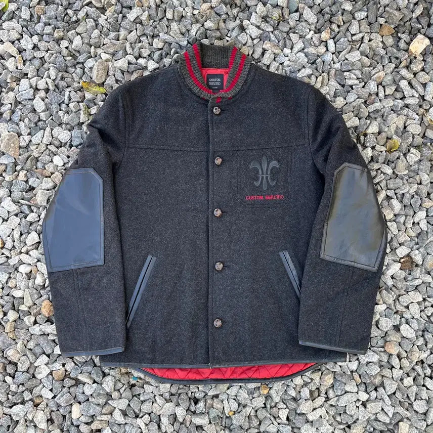 [BUNJANG] CUSTOM CULTURE Vintage Wool Jacket with Leather Elbow Patch / 커스텀컬처 가죽엘보우패치  빈티지 울 자켓(실측확인)