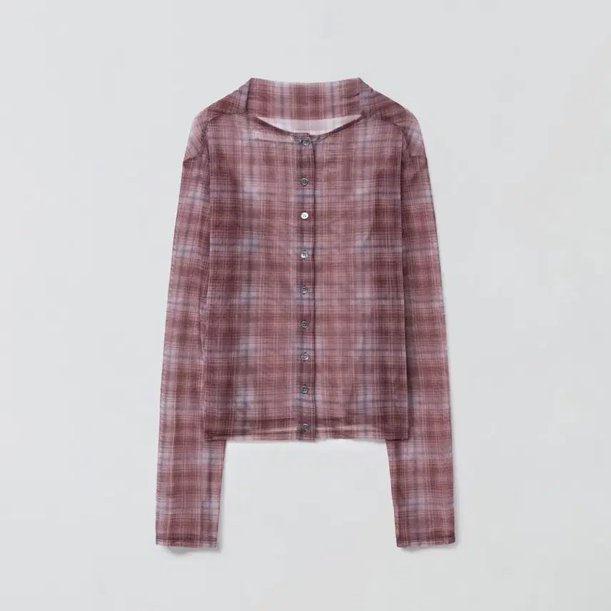 [BUNJANG] MAZINE Turtle Neck Sheer Shirt - Pink / 마조네 TURTLE NECK SHEER SHIRT_PINK