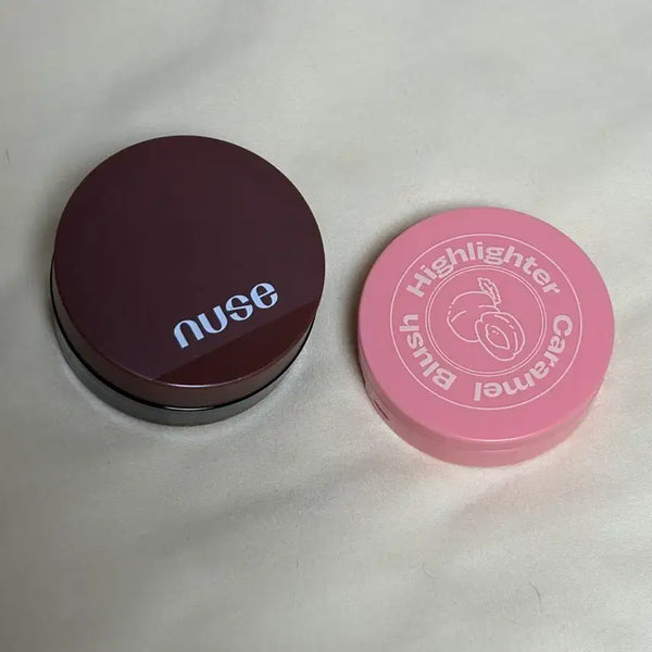 [BUNJANG] Nuse 3CE Highlighter Blush Caramel Bundle Set / 일괄) nuse 3ce 하이라이터 블러쉬 카라멜