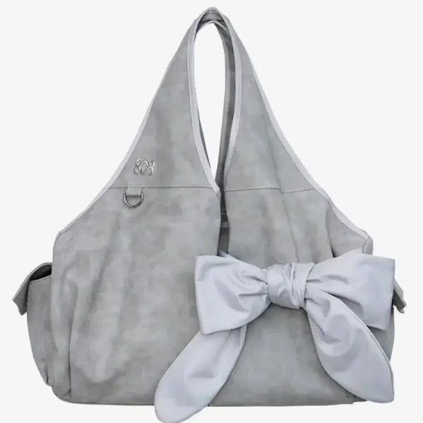 [BUNJANG] SIWOL107 Bow Shoulder Bag Light Grey / 시월107 보우 숄더백 라이트 그레이
