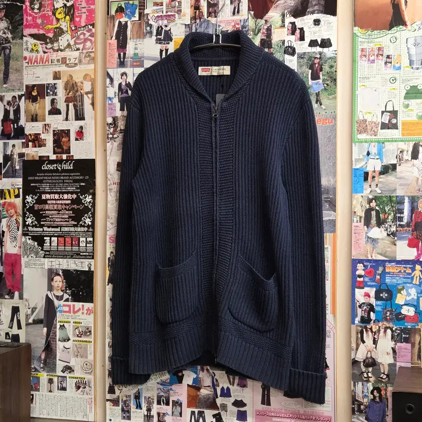 [BUNJANG] Levi's Two-Zipper Knit Zip-Up / 리바이스 투지퍼 니트 집업