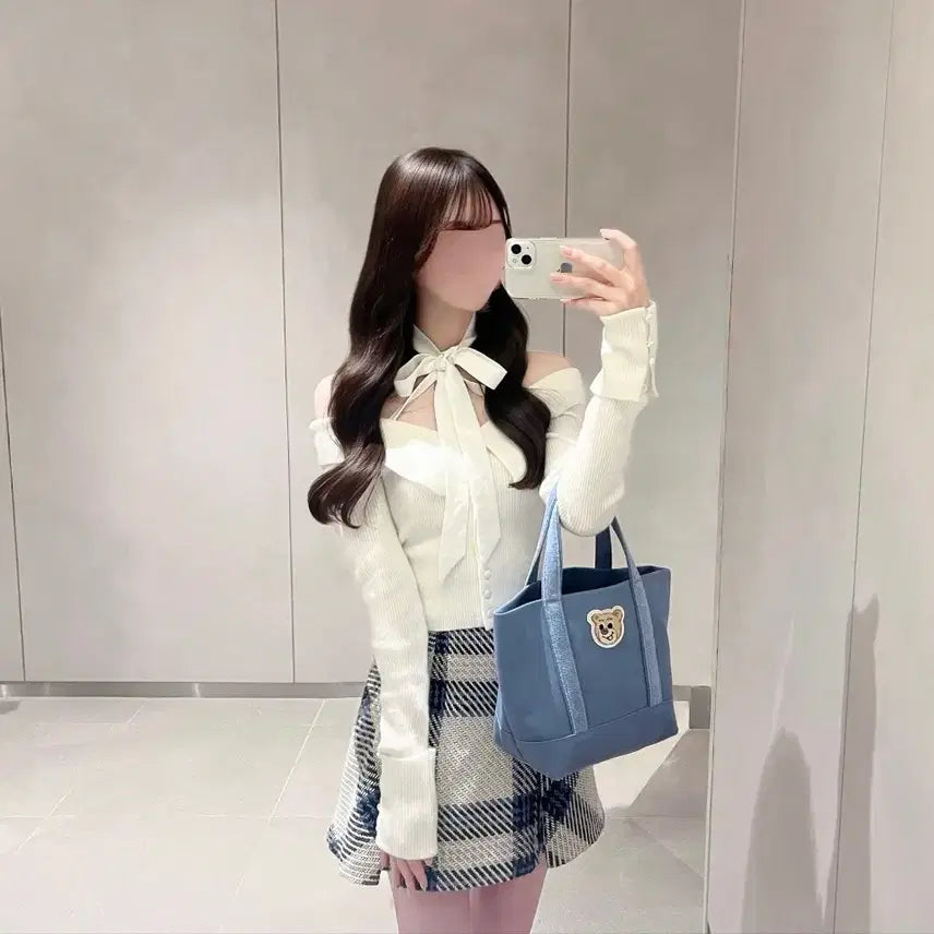 [BUNJANG] Snidel Robing Check Mini Skirt / SNIDEL 스나이델 로빙 체크 미니 스커트 스나계걸리양산형지뢰계호비계일브일녀