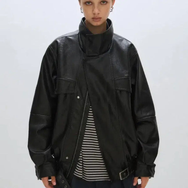 [BUNJANG] Please Project Leather Jacket / 플리즈프로젝트 레더자켓