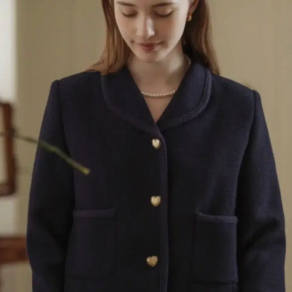 [BUNJANG] Tilldaie Navy Jacket F / 틸아이다이 네이비 자켓 F