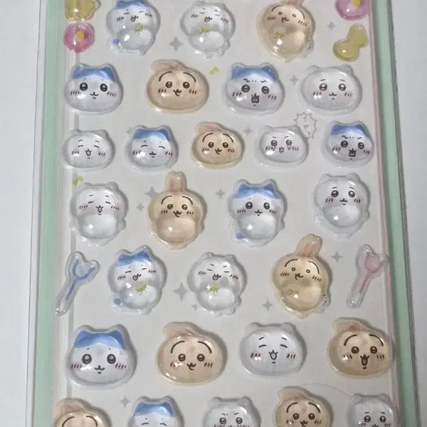 [BUNJANG] Chiikawa Hachiware Usagi 3D Bouncing Stickers / 먼작귀 치이카와 하치와레 우사기 3d 봉봉 스티커