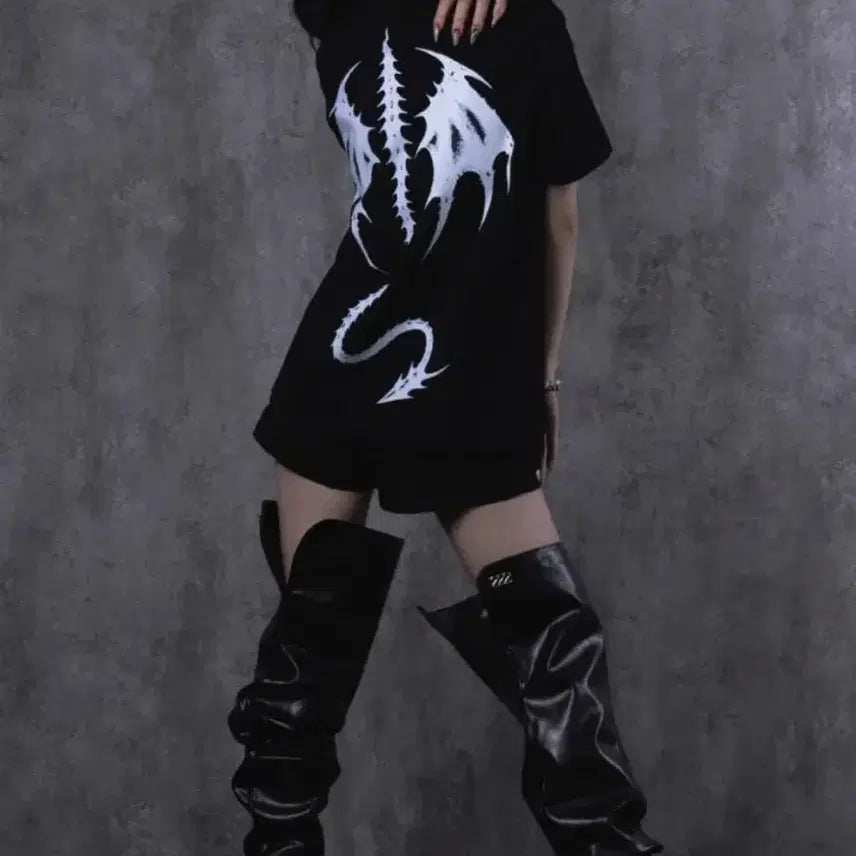 [BUNJANG] ALT CODE Relic Dragon Wing T-Shirt / [네고존나많이가능]알트코드 렐릭 드래곤 윙 티셔츠