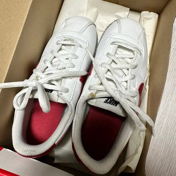 [BUNJANG] Nike Cortez White/Red 220mm / 나이키 코르테즈 흰색/빨강 215
