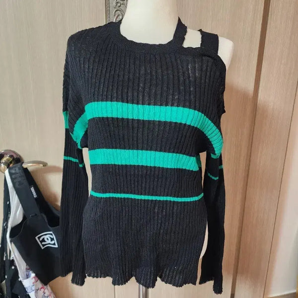 [BUNJANG] Shoulder Knit 2-Piece Bundle Set / 숄더니트 2벌 일괄!