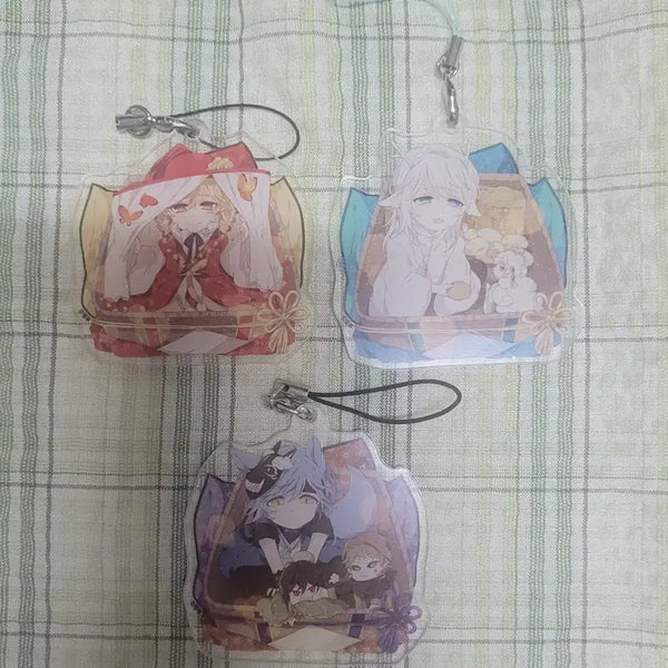[BUNJANG] Cheonjihye Acrylic Charm 3 Types Set & Sticker / 천지해 아크릴참 3종 세트 & 스티커