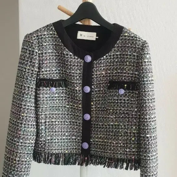 [BUNJANG] It Michaa Cropped Tweed Jacket Size 66 / 잇미샤 크롭 트위드자켓 66
