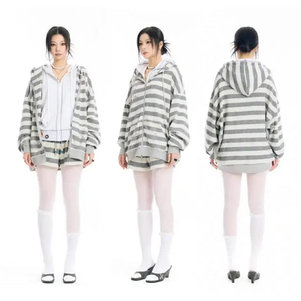 [BUNJANG] EESAY "Haru" Hooded Zip-Up / eessay에세이 하루후드집업 판매해요