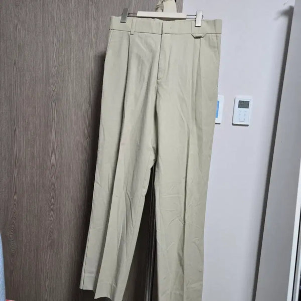 [BUNJANG] Solid Homme Beige Cotton Trousers Size 48 / 솔리드옴므 22년12월식 베이지색 면바지 48