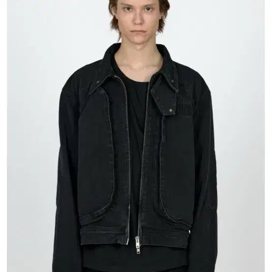 [BUNJANG] Plastic Product MPa 3D Mods Jacket Black M / 플라스틱프로덕트 MPa  3D MODS 자켓 블랙 m