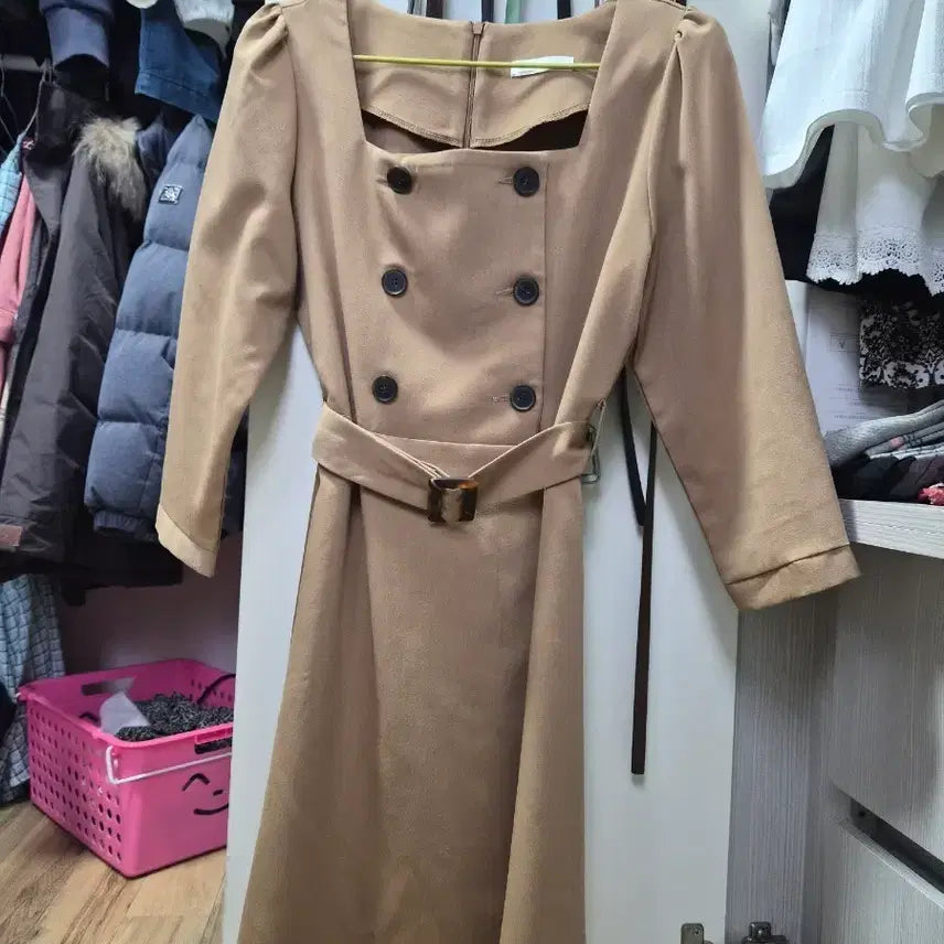 [BUNJANG] Square Neck A-Line Dress / 스퀘어넥 원피스