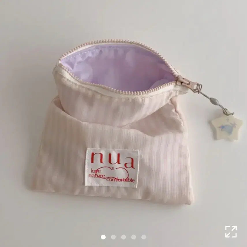 [BUNJANG] Nuance Name Sunset Milk Pouch / 누아네임 파우치 선셋밀크