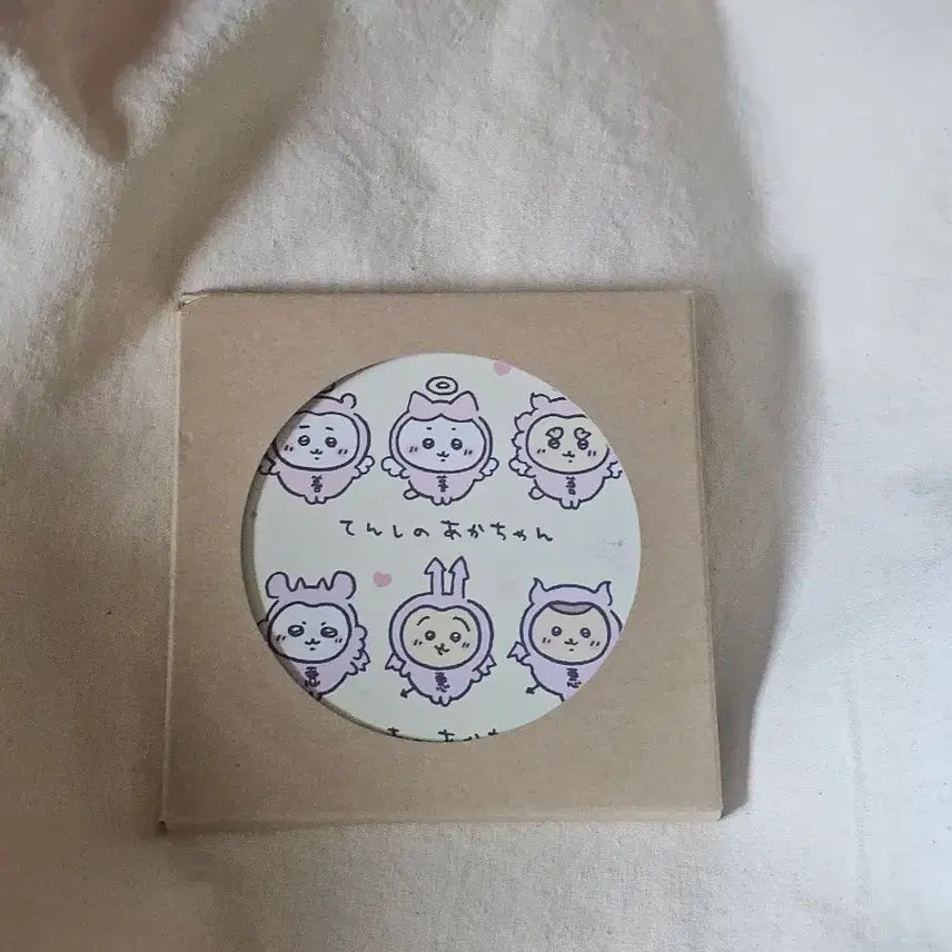[BUNJANG] Chiikawa Angel & Devil Diatomaceous Earth Coaster / 치이카와 천사 악마 규조토 코스터
