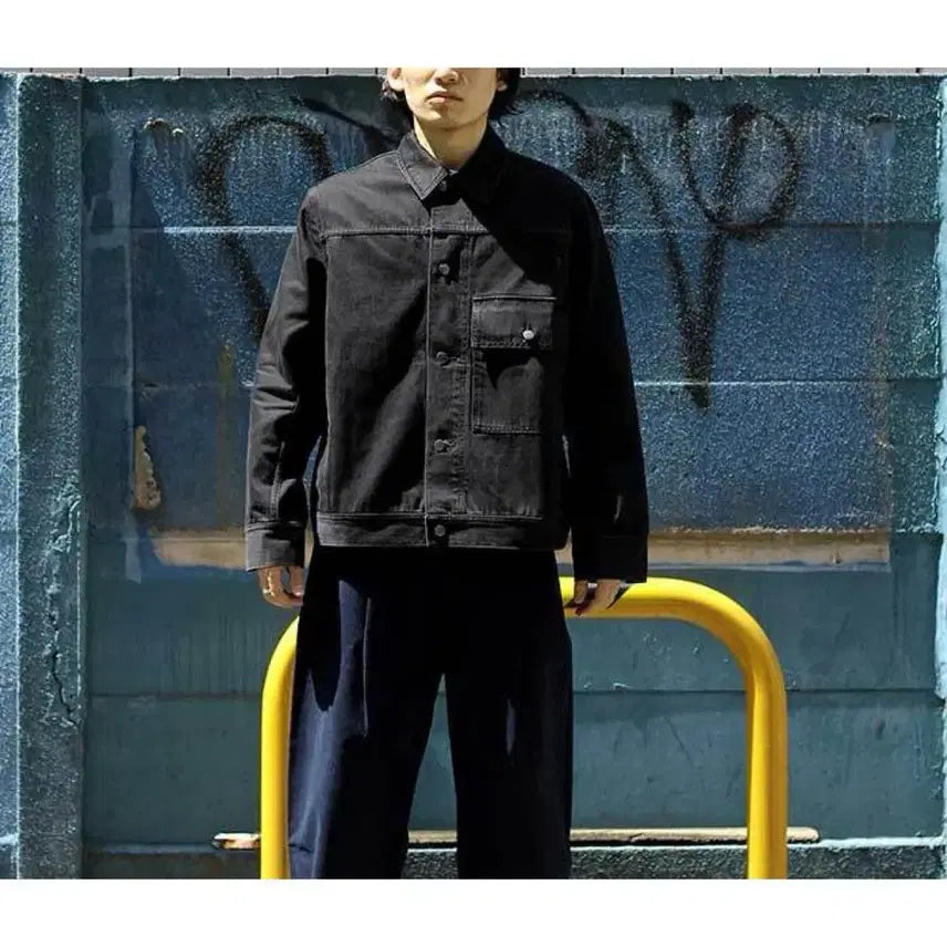 [BUNJANG] Studio Nicholson Lazar Washed Denim Jacket / 스튜디오니콜슨 데님자켓 Lazar Washed Denim Jacket
