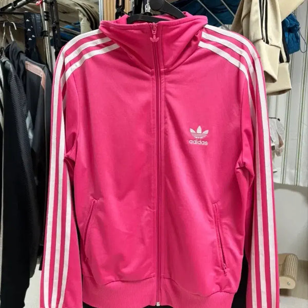 [BUNJANG] Adidas Firebird Track Jacket Pink L / 아디다스 희귀 져지 핫핑크 L 새제품