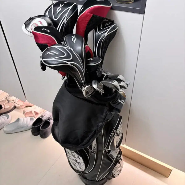 [BUNJANG] Full Set Golf Bag - Black / 골프백 풀세트 블랙