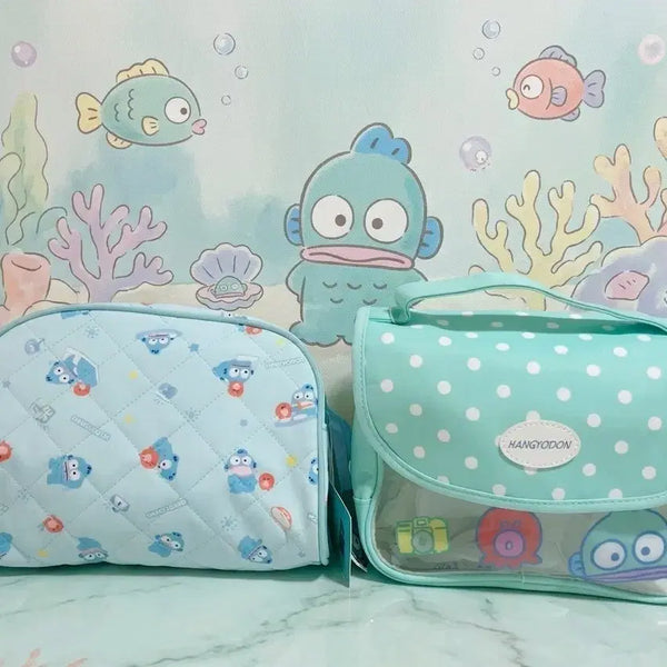 [BUNJANG] Hangyodon Pouch Set (Mint, 2 Types) / 한교동 파우치 2종 세트 민트 정품